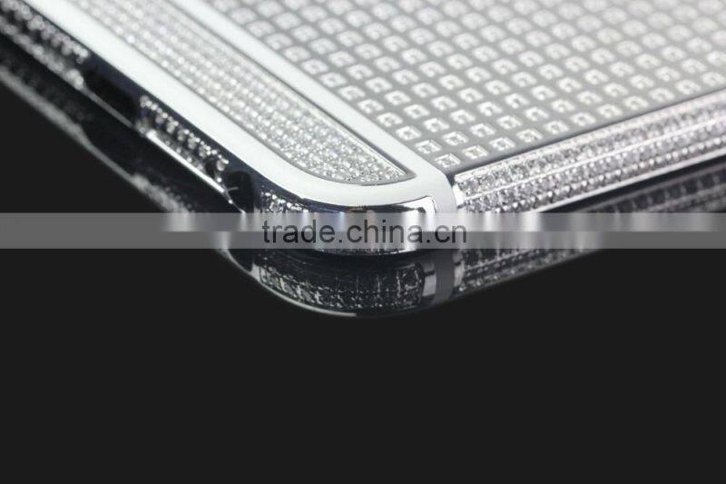 Pt plating housing for iPhone 6 Plus 6+ full crystal edition, accept customize and inlaid real diamond
