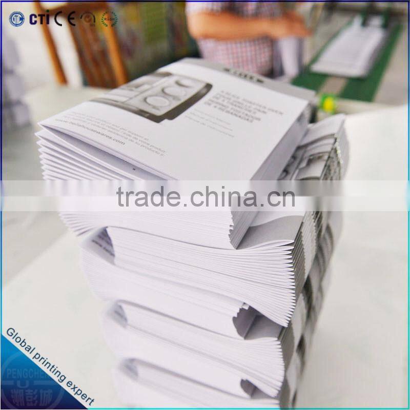 saddle stitching black and white spcgz book printing in China