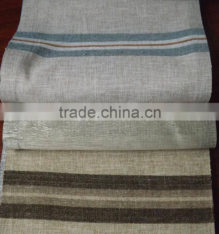 2016 new Turkey stripe yarn dyed chenille curtain fabric for curtain distributor