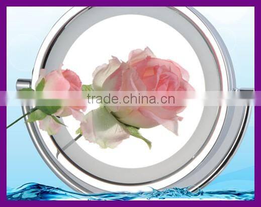 Fashion wall art deco chrome bathroom wall mounted mirrors