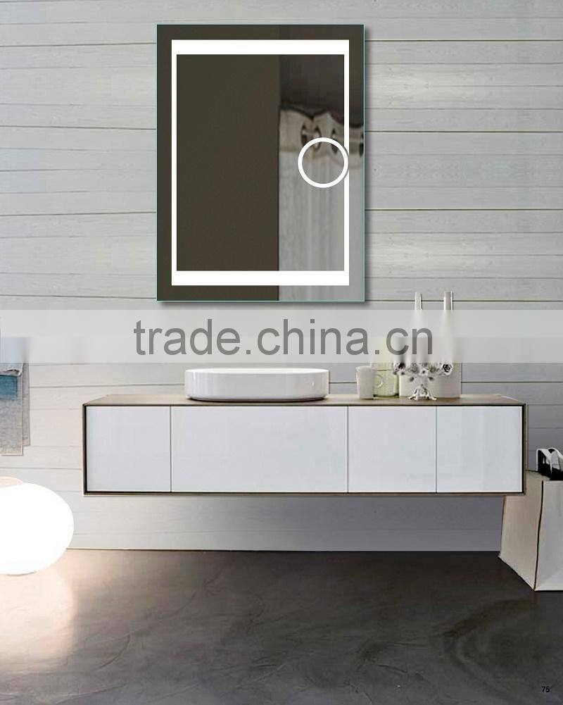 Profession OEMIP44 rated anti-fog bathroom backlit mirror with smart touch sensor