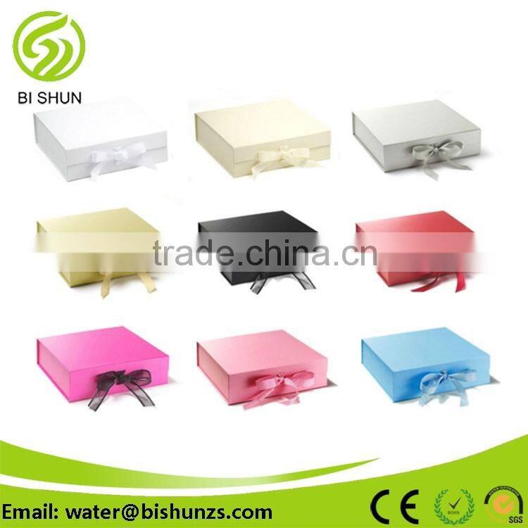 Customized printing decorative cardboard packaging favor wedding gift box