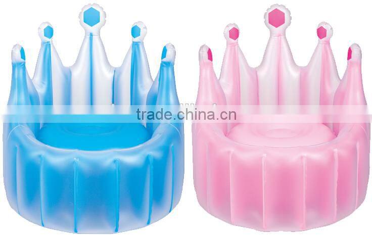 giant inflatable crown children sofa for kids