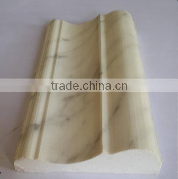 White marble skirting and border line