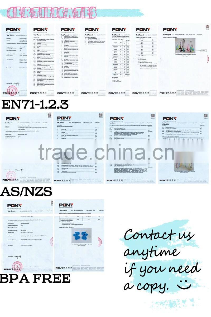 Manufacturer price Fan for baby silicone teething necklace