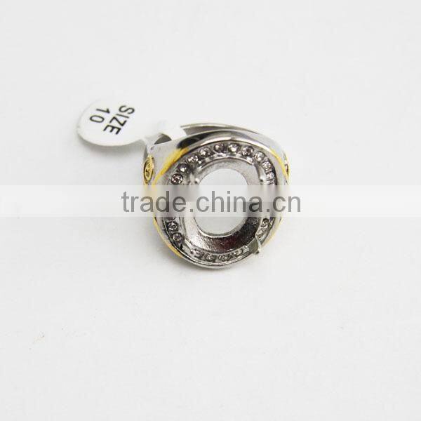 Indonesia stainless steel ring gold rings without stones indonesia setting ring