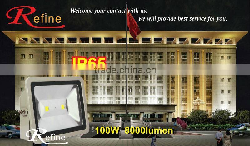 led flood light outdoor IP65 COB 100w 8000 lumen led flood light