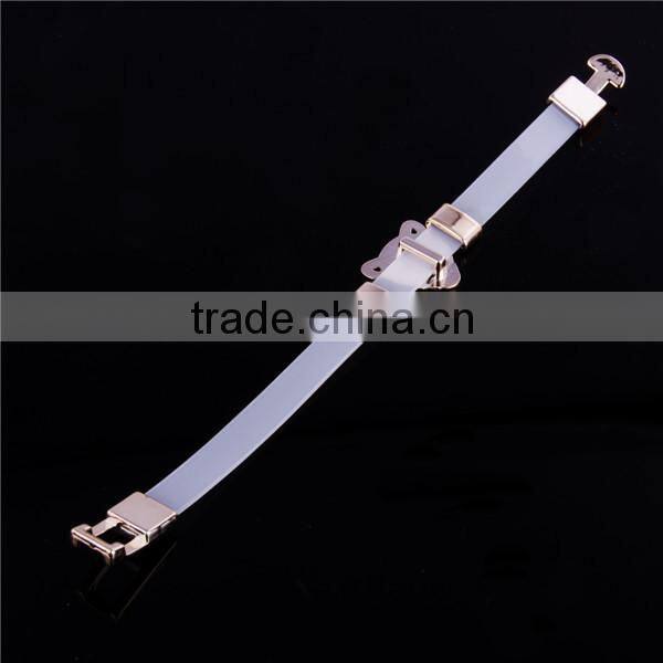 2016 Leopard Hip Hop Wristband Silicone Bracelet