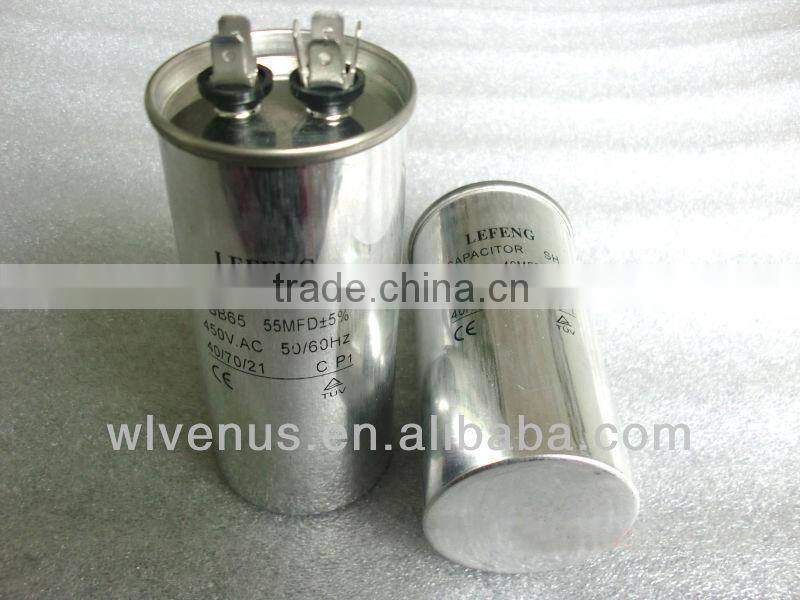 white plastic &auminum shell cbb60 cbb61 cbb65 cd60 series capacitor 5uf-100uf 250vac-450vac
