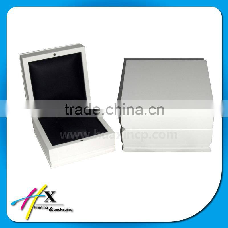 Custom design rectangle wooden veneer watch gift box