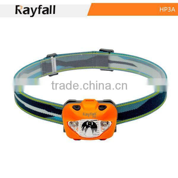 Led light sensor powerful headlamp with custom elastic bands