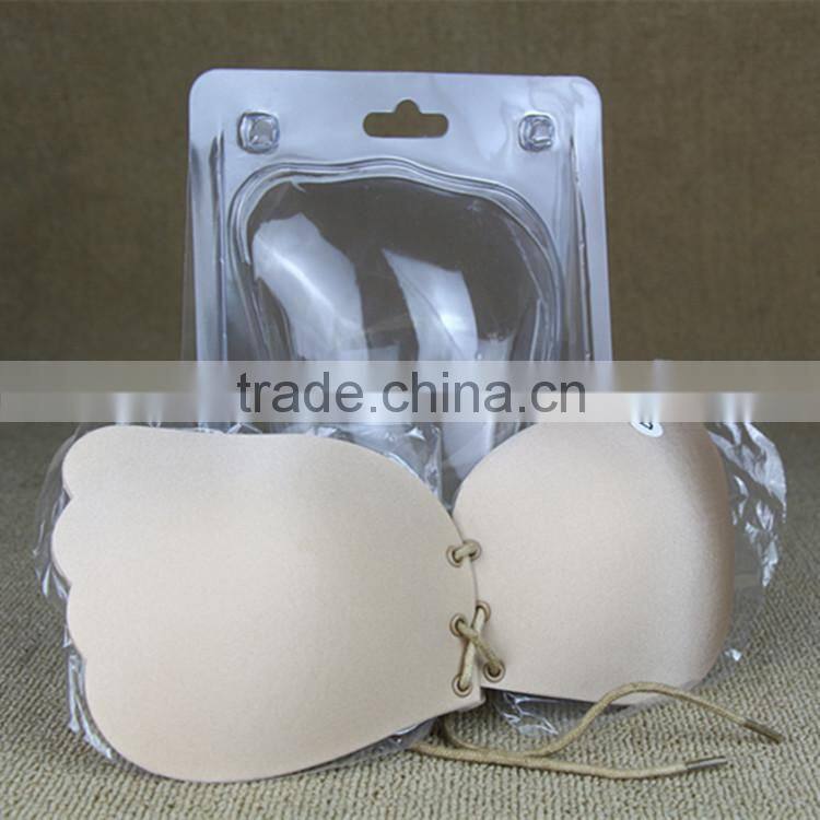 comfort silicone bra , strapless invisible sexy silicone bra 2 colors
