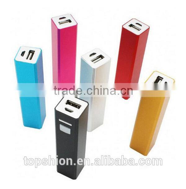 Aluminum metal power bank 2600mah external battery power charger, mini universal power bank 2600mah with micro usb cable