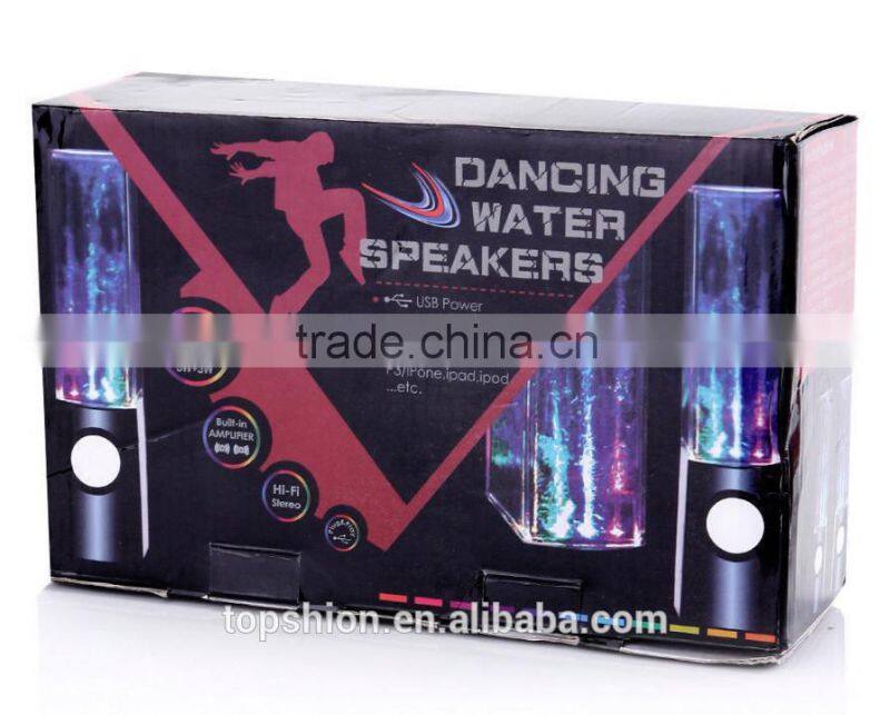 Newest Speaker Dancing Water Speaker With LED Light Speaker For Samsung Galaxy S5 S6