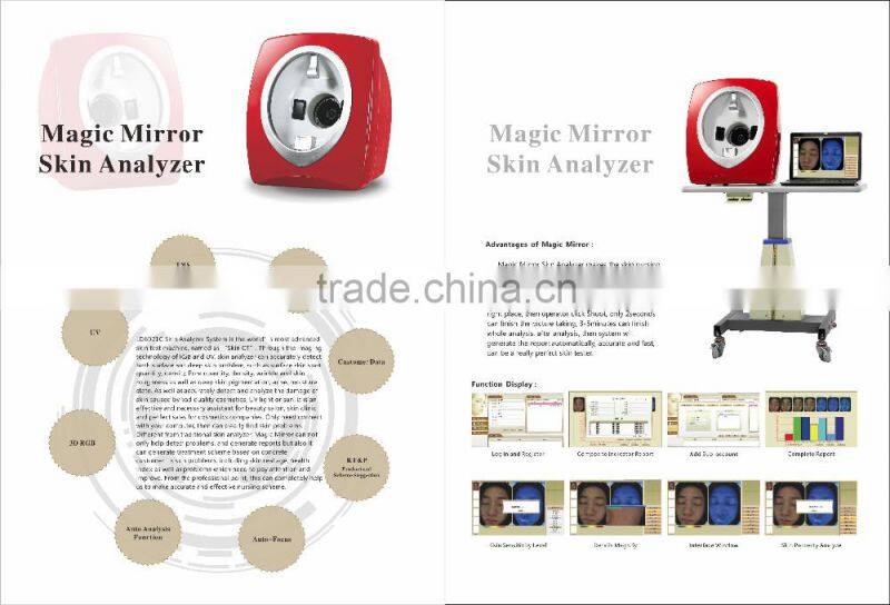 Best Magic Mirror 3d Facial Skin Analyser With Camera Beauty Salon Machine