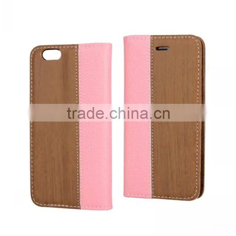 wood flip leather phone case cover with card holder for Xiaomi mi 5 mimax Redmi note 4 3 2 1 c i pro prime
