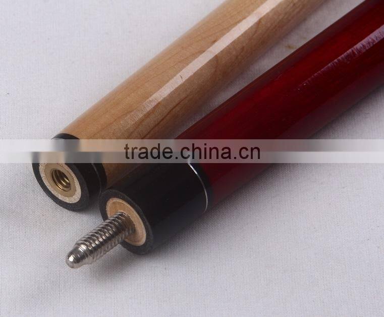 wholesale cheap billiard pool cue stick 1/2 maple wood snooker cue 57inch hot sell