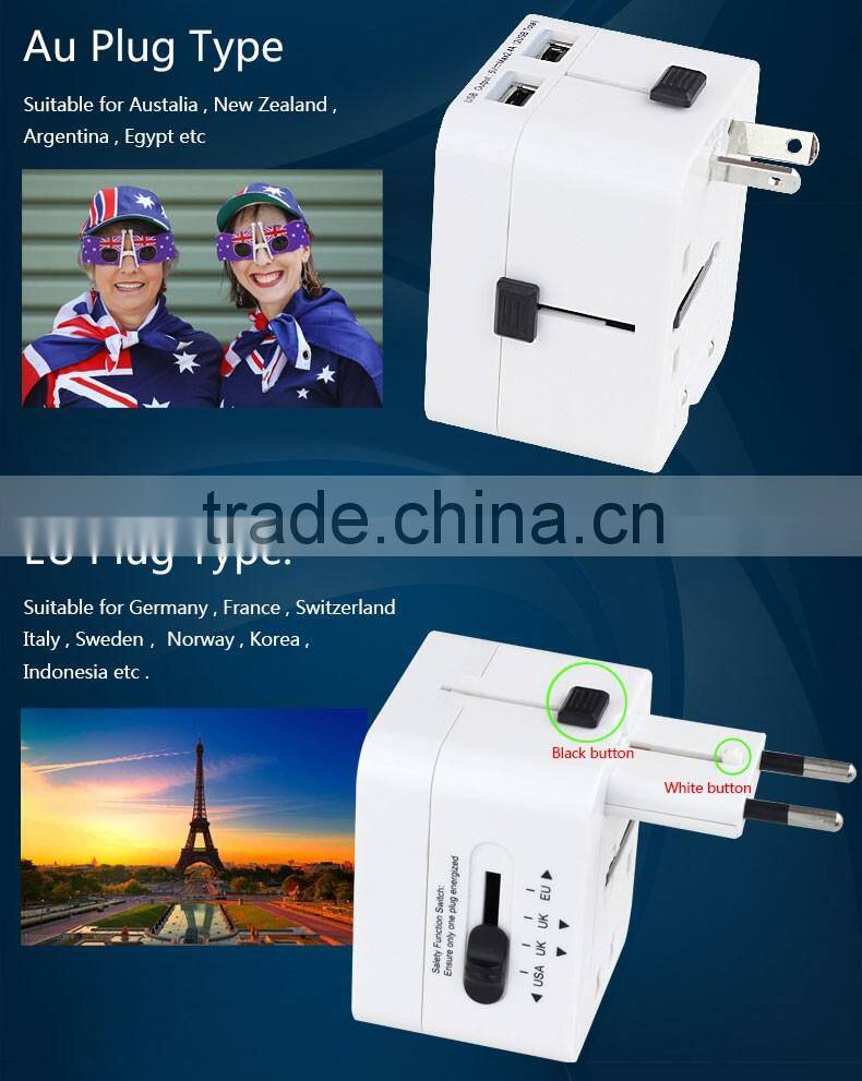 High Quality Hot Sale Universal Power Adapter Travel Converter AU EU UK US