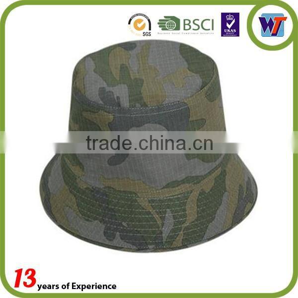Cotton Military Bucket Caps Fishmen Camo Bucket Hats and Caps