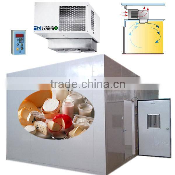 chilled cold storage room to refrigerated storage milk and yogurt