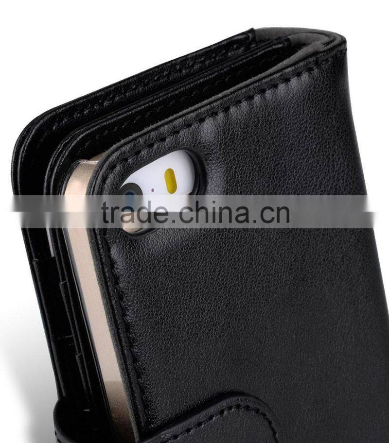 Popular Mobile Phone Case Wallet Plus PU Leather Case for Apple iPhone 5s / 5 / SE