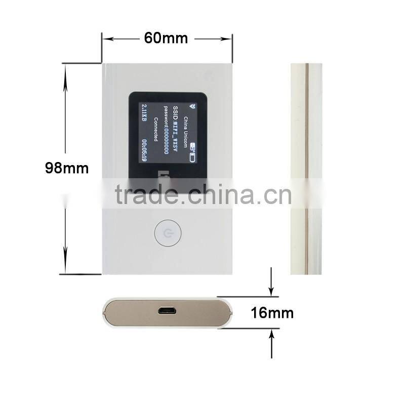 Pocket mini 4g wireless router with sim card slot inbuilt 2000mAH removable Li-Battery