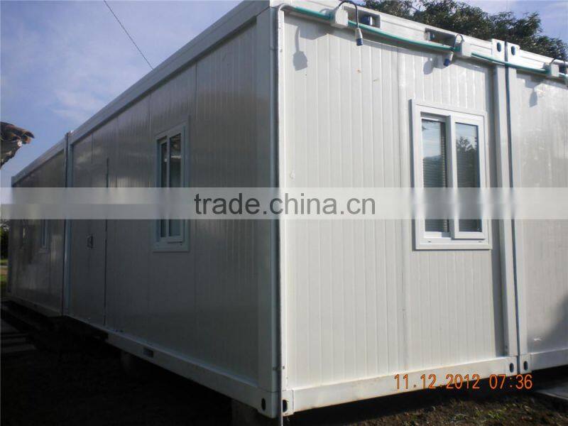 Movable foldable prefabricated container house flat