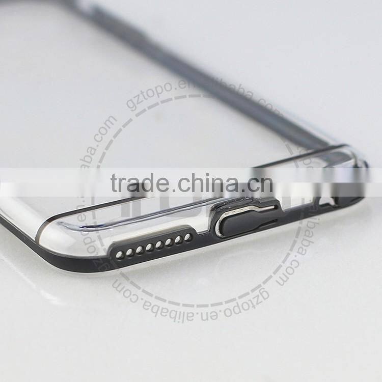 Clear Ultra-Thin Anti-scratch Hard PC Back cover Transparent Phone Case TPU Bumper Case For iphone 6 6s plus