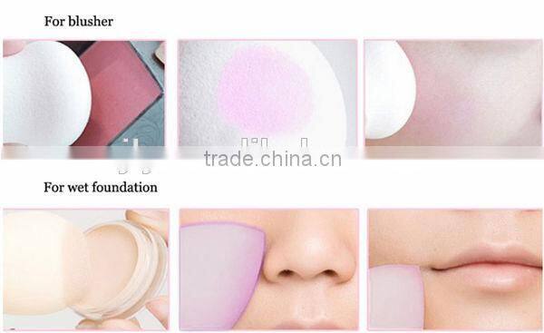 2016 Best Selling! Wholesale Non-Latex Angled Sponge Makeup Puff