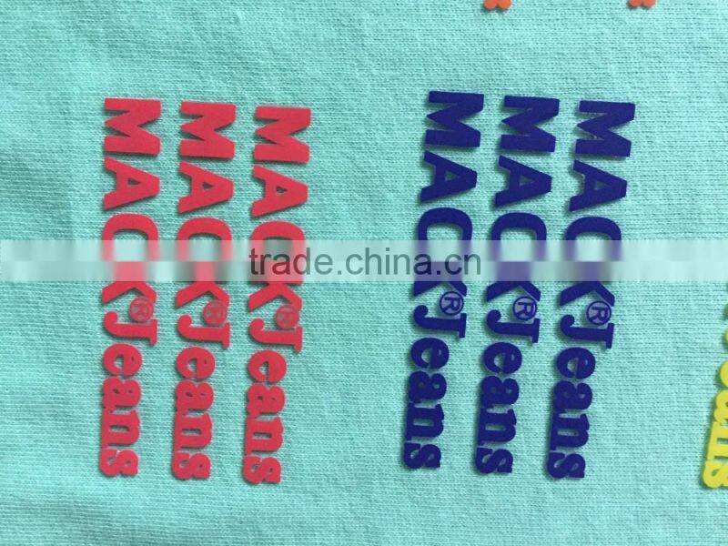 3d raised rubber silicone heat transfer for caps,garments