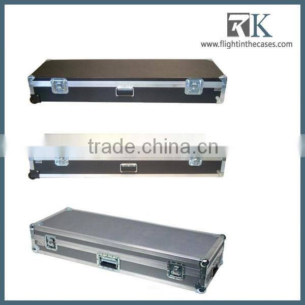 Hot selling! keyboard case 88 KEY BOARD CASE WITH ADJUSTABLE Z-LOCK FOAM AND LOW PROFILE WHEELS made in china