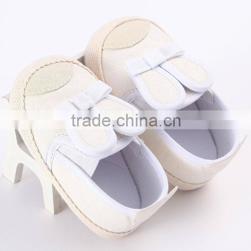 2016 cute baby white canvas shoes wholesale