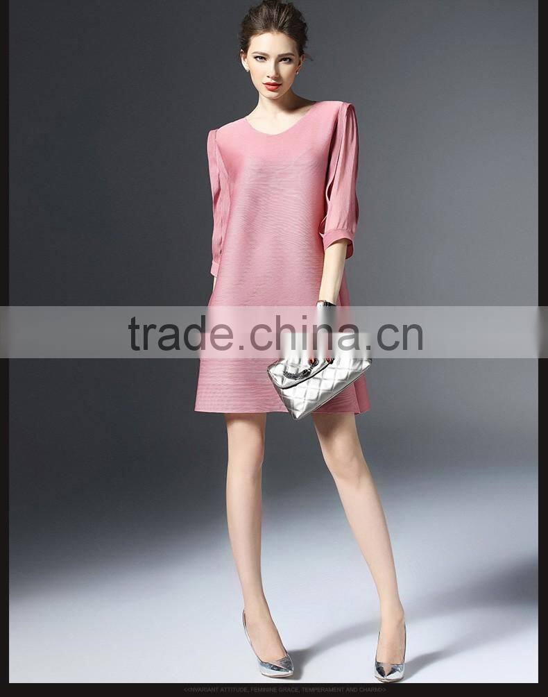 2016 New Fahion women's dress Lanternsleeves for the evening party