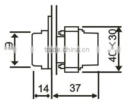 Resistance-type, 220v led button indicator B2-BV