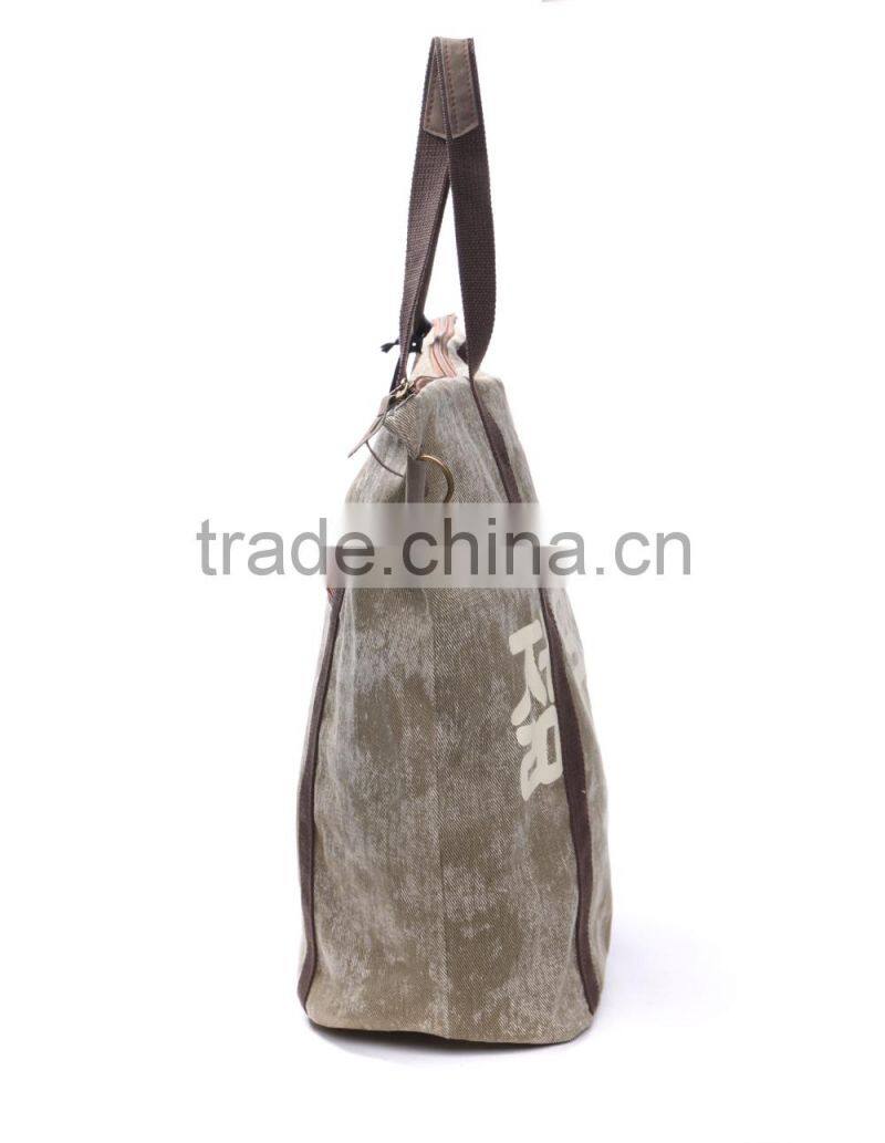 Fashionable men canvas shoulder bag