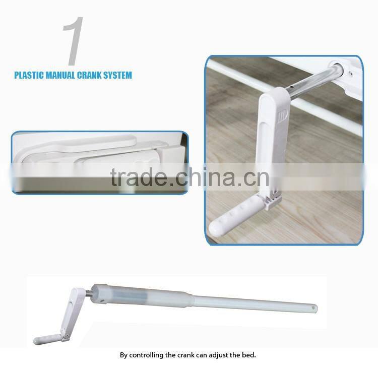 Steel folding double shake surgical hospital bed equipments factory