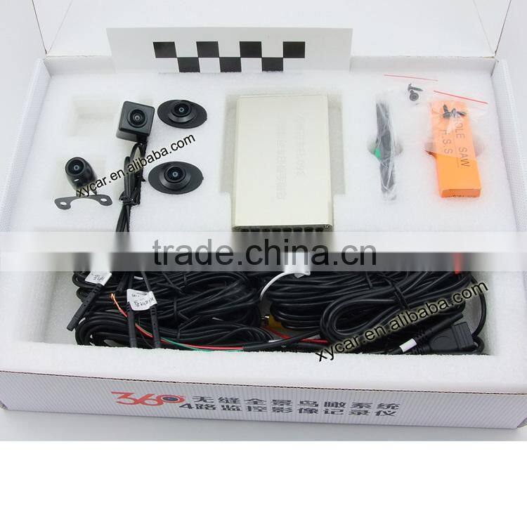 High definition 360 bird view car camera system with video recording and CCD quality XY-360