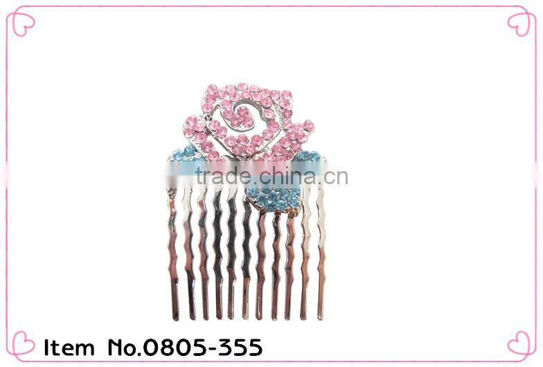 Hot sale!!!silver titanic butterfly hair combs