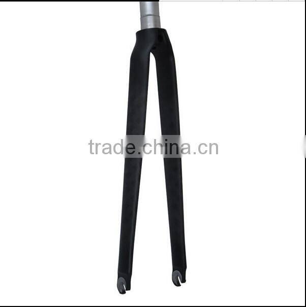Carbon road 700c bike Fork aluminum Steer Tube carbon fork in fixed gear bike Fork