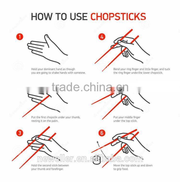 ODM Natural pe packing round chopsticks manufacture