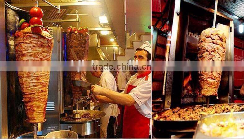 automatic gas electric used gas chicken shawarma machine price, shawarma machine for sale