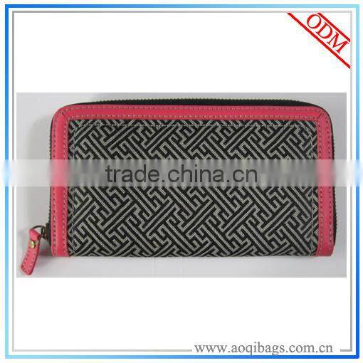 Hot Selling Ladies Fabric Long Wallet, Purse New Design WT017