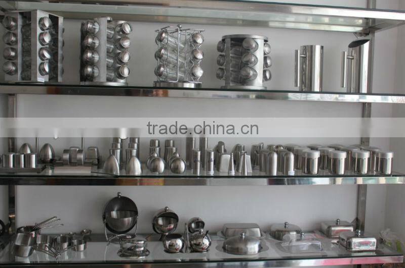 Rectangular stainless steel butter dish