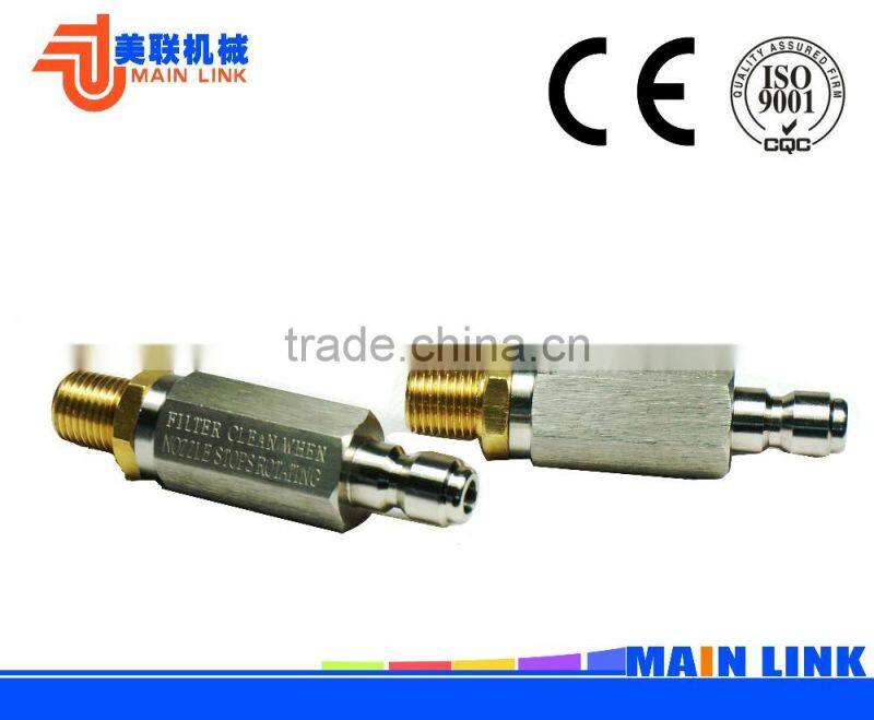 Rotary nozzles with water filter