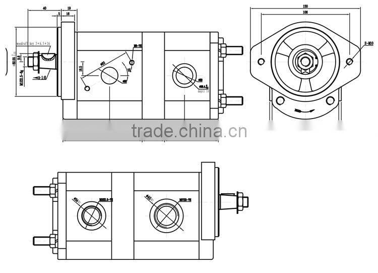 RE68886 hydraulic steering pump for john deere tractor