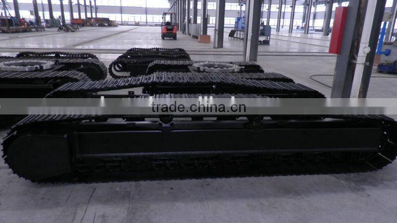 Steel rubber track undercarriage / Crawler undercarriage spare part / rubber steel track chassis from 0.5Ton to 120Ton
