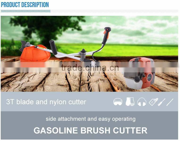 2 stroke gas powered grass cutting machine/gasoline mower