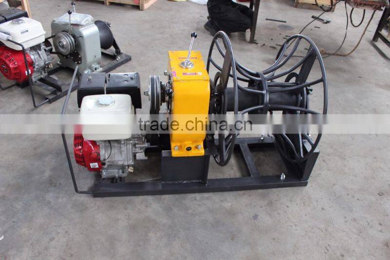 5 Ton HONDA engine cable wire winding winch cable wire rope winch
