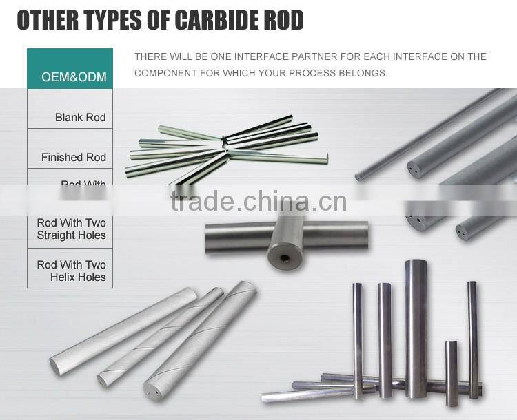 Unpolished solid tungsten cemented carbide boring round bars for sale