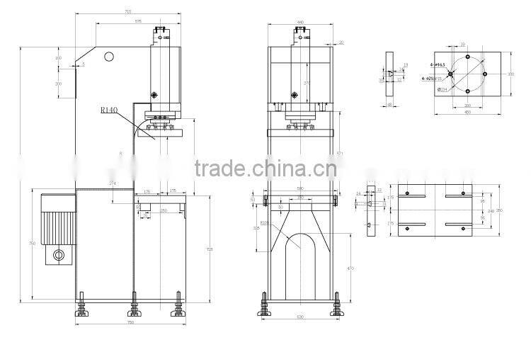 hot item JULY made newly design c-frame machinery power press